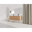 Meuble-lavabo mural 60 po avec lavabo en résine blanche et 4 portes à fermeture douce, emballage KD, contreplaqué, chêne imitation 60 po
