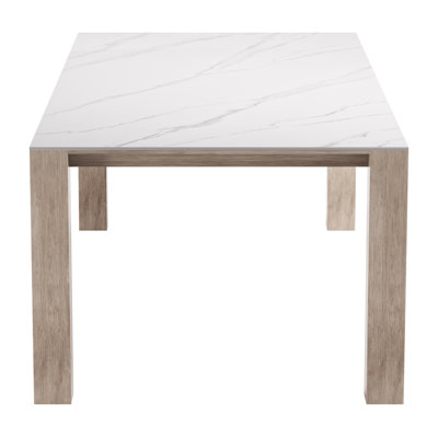 Leilani Rectangular Dining Table White