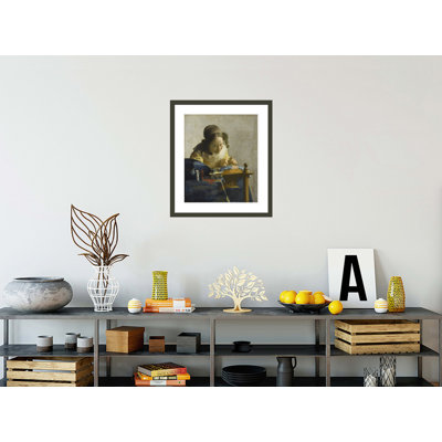 «The Lacemaker (La Dentelliere)» par Johannes Vermeer, impression giclée encadrée