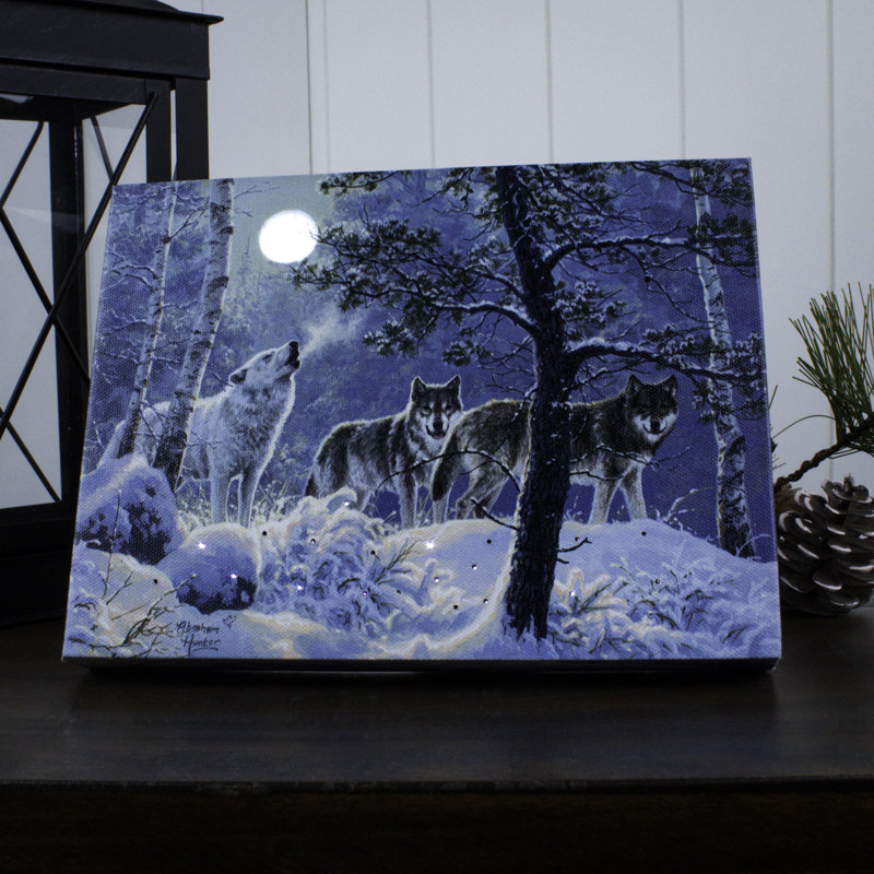 Under The Moonlight 8x6 Lighted Tabletop Canvas
