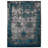 Crayton Machine Made Heatset Polypropylene Area Rugs - Rectangle, Ivory Blue Color, Abstract Modern Design, Low Pile Machine Made Area Rugs for Living Room, Bed Room-30779417