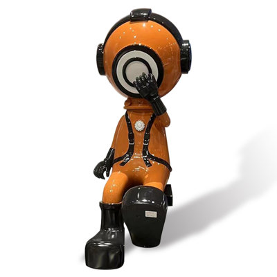 Orange Cartoon shapes Fiberglass Decorative Object