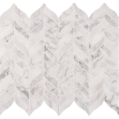 Carreau de mosaïque en marbre et mosaïque Venatino Elysia x 12 po x 12 po