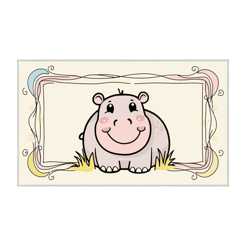 Tapis pour enfants East Urban Home, Rectangle de 5 pi x 8 pi