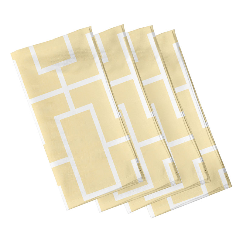 Serviette 22 "Caleb-Jay, Jaune
