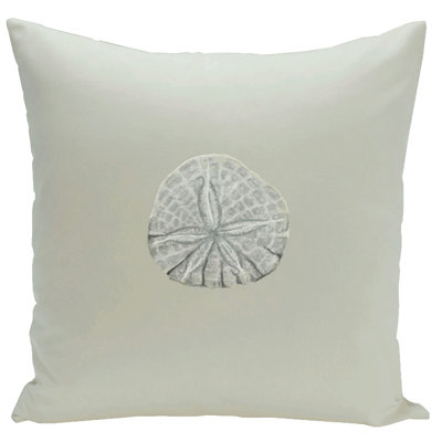 Decorative Sanddollar Square Pillow Cover & Insert