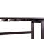 24 Bottle Floor Wine Bottle & Glass Rack Brown