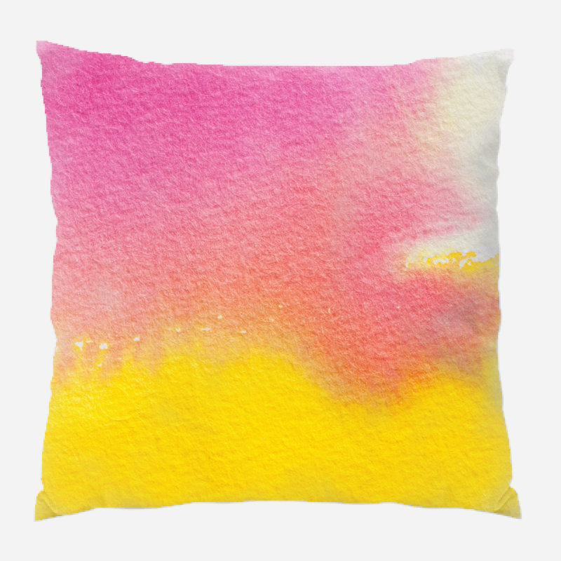 Coussin watercolour Burnside, Microsuède, Intérieur