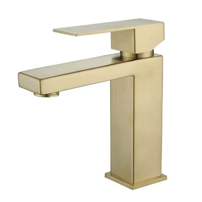 Single Handle Bathroom Faucet Lavatory Faucet Stainless Steel Single Hole-T20