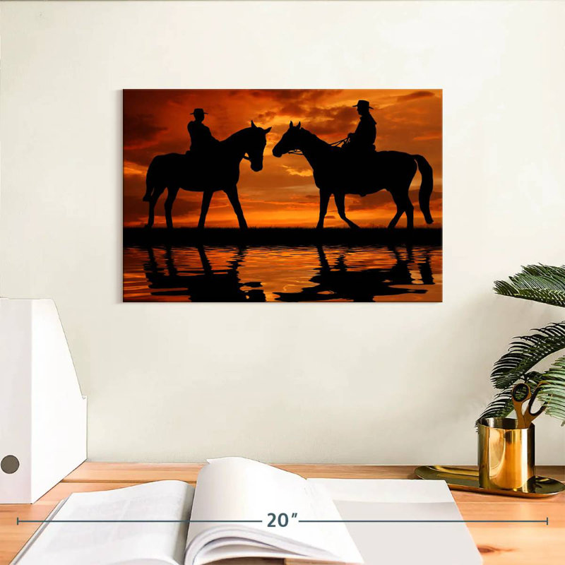 Lelar Cowboy Duo, 8" H x 12" W