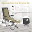 Chaise de camping inclinable avec repose-pieds Gratia
