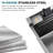 30"L × 18"W Drop-in Single Bowl Stainless Steel Kitchen Sink with Digital Display Workstation Sink-122286264