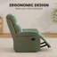 3-Position Padded Seat Upholstered Recliner with Adjustable Legrest and Backrest-1379024523