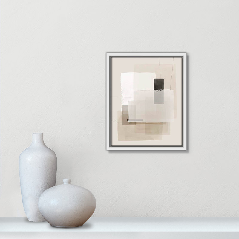 «Mystical Momentum II» par Hazel J, Pas de tapis, Cadre flottant blanc, H 11,5 po x l 9,5 po x P 2 po
