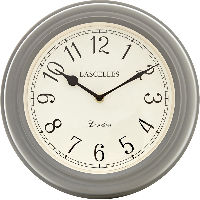 Lascelles Classic Wall Clock in Grey - 32cm