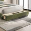 Très grand lit contemporain de style oriental avec velours olive, tête de lit incurvée, espace de rangement, structure et fonction en bois d'ingénierie, configuration de chambre à coucher transitionnelle-1341650776-1341650777