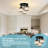 Modern Crystal Ceiling Light Fixtures, 3 - Light Semi Flush Mount Ceiling Light With Clear Crystal Shade-276937045