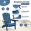 Chaise Adirondack pliante pour l'extérieur-928957108
