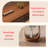 Modern simple style solid wood acrylic table set-102670924
