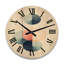 Horloge murale surdimensionnée géométrique en bois futuriste-1311128366