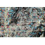 Tapis oriental contemporain abstrait à motif végétal noué à la main 4 x 6
