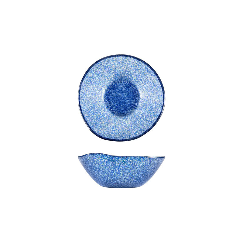 Diamètre de la vaisselle en verre: H 7,5 po: 2,75 po Bol rond en verre, Bleu