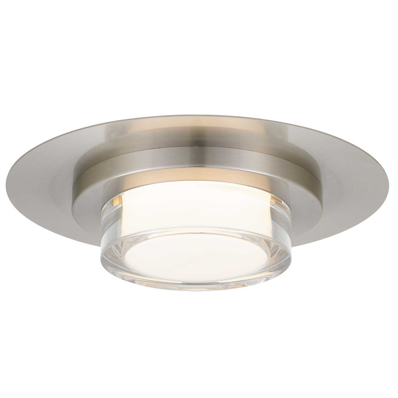 Square Black Integrated LED Flush Mount, 2.75" H x 12" W x 12" D