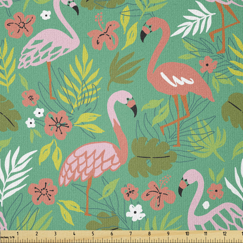 Corenne Caribbean Flamingos Multi-Purpose Fabric