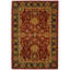 Tapis rouge / bleu / beige en laine touffeté à la main Tingley-1228400515