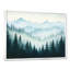 Hiver, art mural pin d'hiver, forêt enneigée, toile forêt enneigée-86176706-86176704