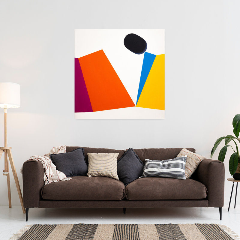 Contemporary Art Abstract Contemporary Geometric Wall Art by Ildefonso Martin - Wrapped Canvas Print, 91.44 cm H x 91.44 cm W