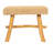 Sophie Woven Mendong and Teakwood Stool, Natural-2115968762