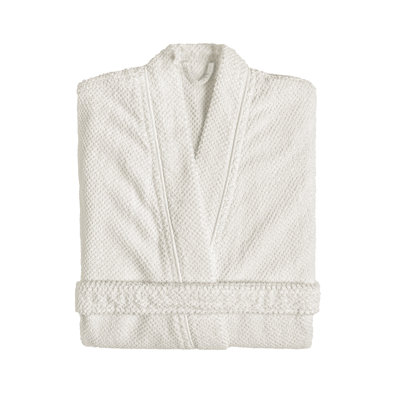 Bee Waffle Bathrobe (Kimono) Snow