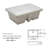 APRESSHUI 14'' Ceramic Rectangular Bathroom Sink with Overflow