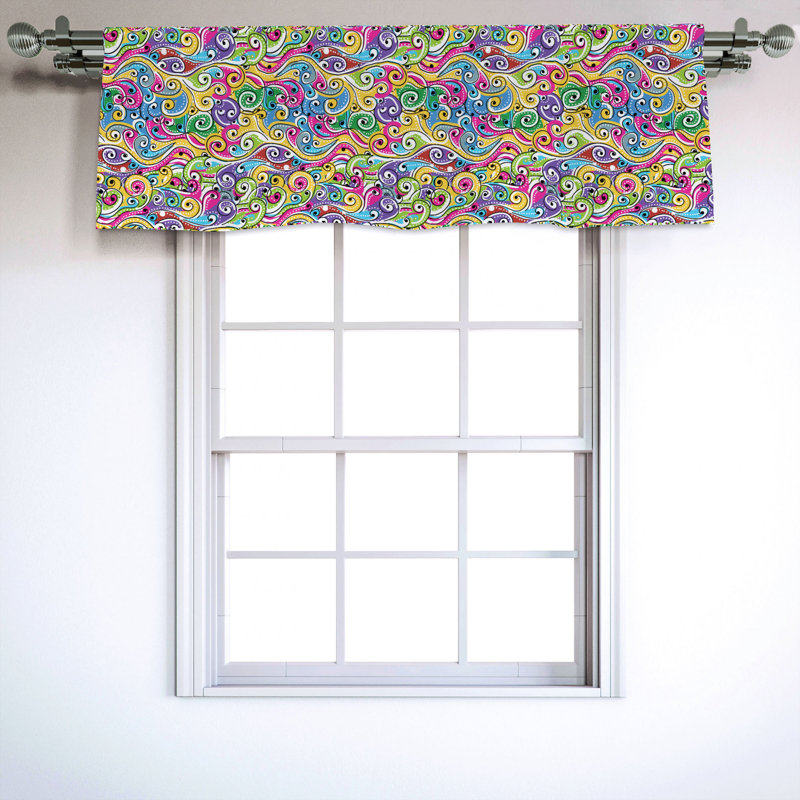 Sateen Ruffled Window Valance