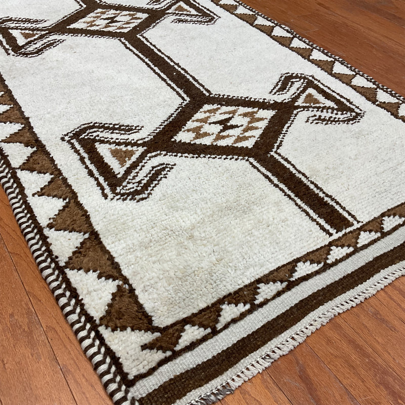 Handmade Turkish Oushak Wool Runner