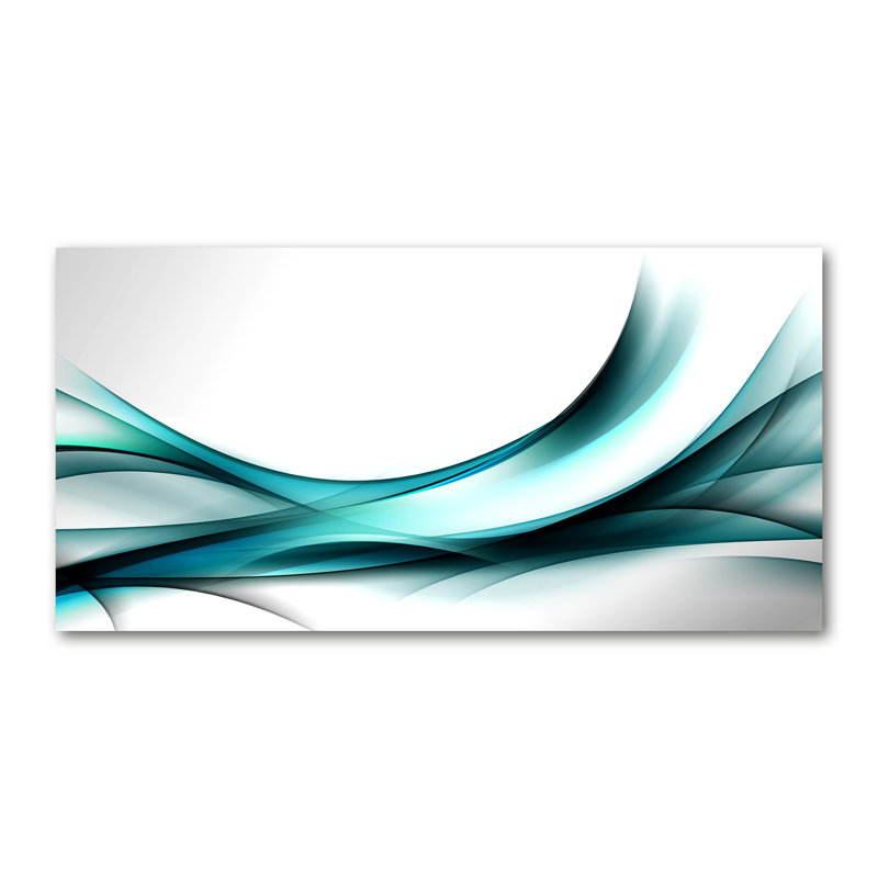 Waves Abstraction - Wrapped Canvas Print, 50cm H x 100cm W