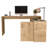 Axis Modern L-Shaped Computer Desk with Open & Closed Storage