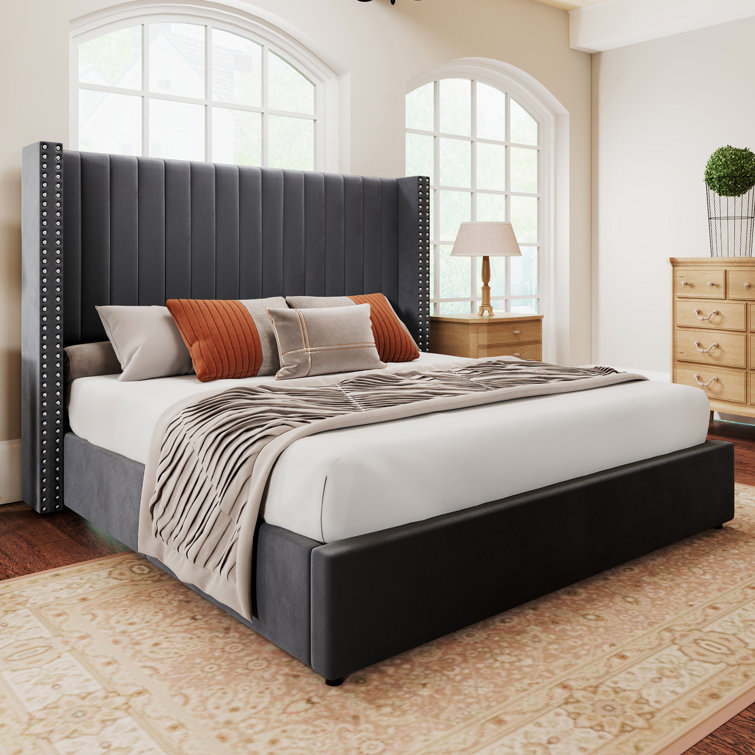 Elouan Platform Bed (INCOMPLETE- METAL FRAME ONLY) 