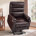 Dark Brown Faux Leather