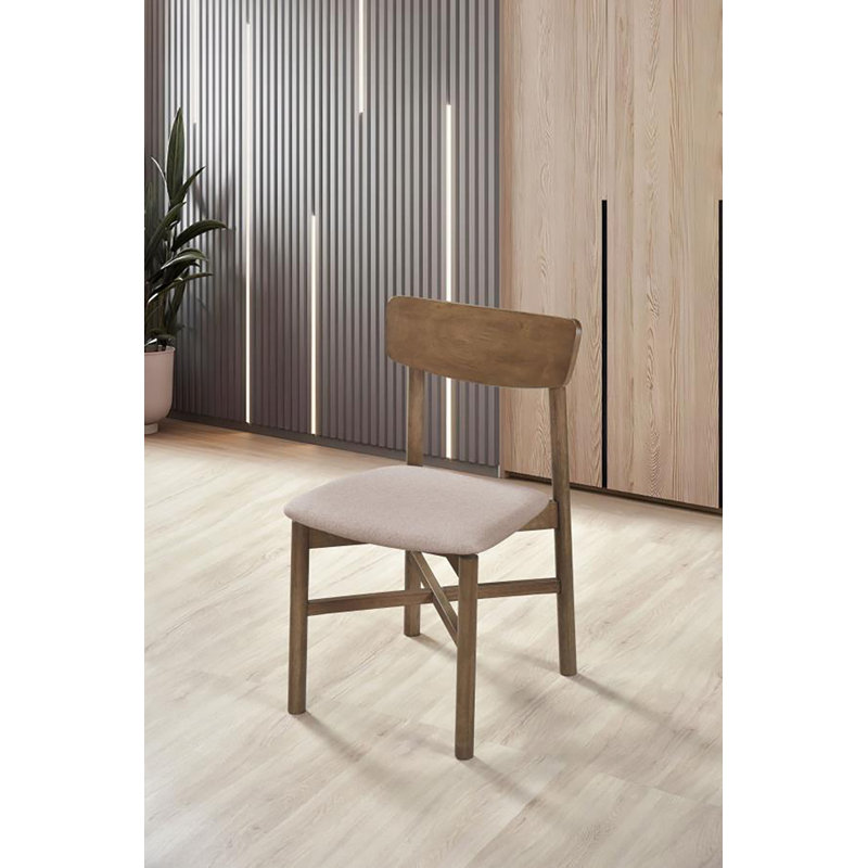 Ensemble de 2 chaises d'appoint Hartsville, Brun