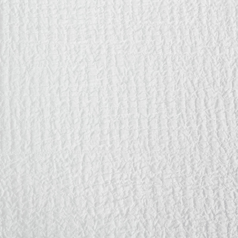 Vera Wang Puckered Texture Cotton White  Comforter Set, King Comforter + 2 King Shams