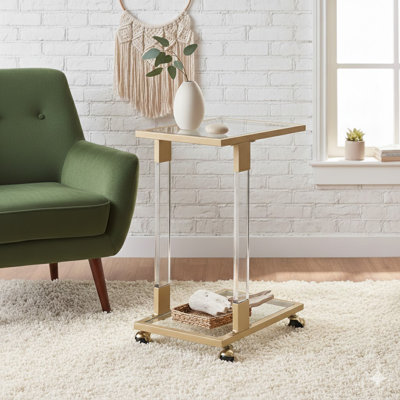 Glass Side Table, Acrylic End Table