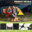 Heated Double Camping Loveseat with Cupholders, Storage, Power Bank, Heavy Duty Outdoor Chair