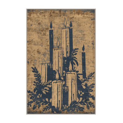 Machine Washable Dyal Hanukkah Modern & Contemporary Abstract Rug in Brown – Beige Binding