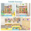 Casier de vestiaire de classe à 5 sections avec 10 casiers, casiers de garderie avec 10 crochets, casiers de jardin d'enfants pour la maison, l'école et la chambre de bébé-120242138-132202676