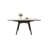 Sintered Stone Solid Wood Ash black and white Dining Table-227685619