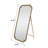 Antique Mirror 70.1"x31.9" Full Length Mirror with Stand Antique Gold, Floor Standing Large Mirror Cast Iron Frame, Wall Mounted Dressing Mirror Modern Vintage Bedroom Living Room