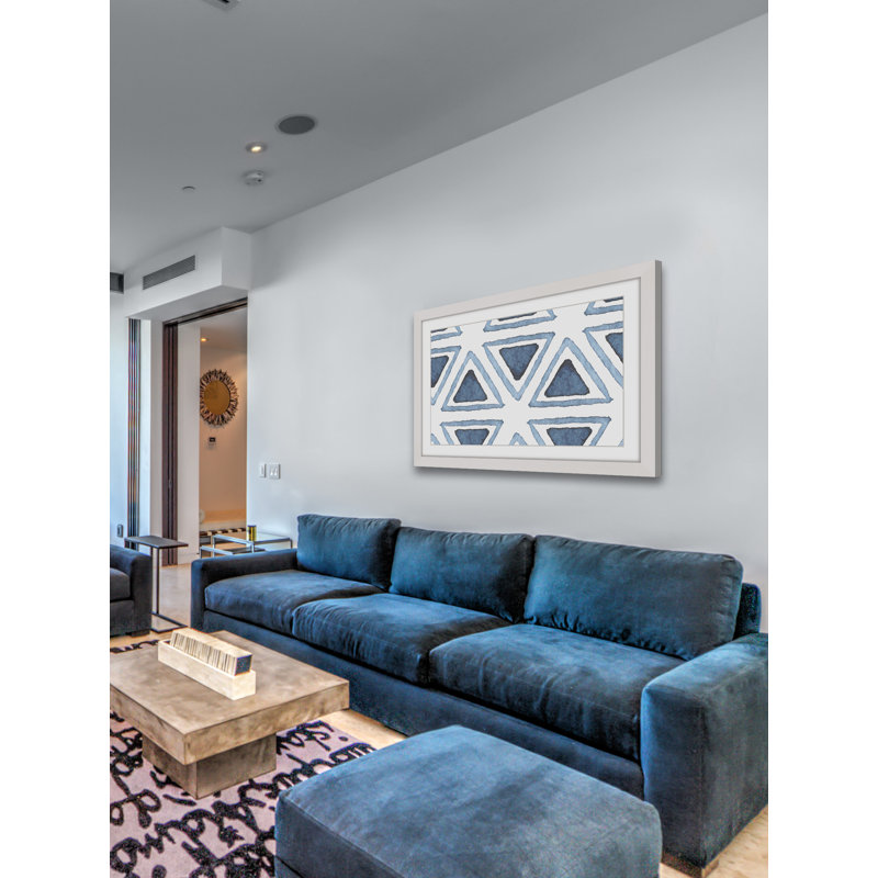 Triangle Inset - Single Picture Frame Print, 61cm H x 91cm W