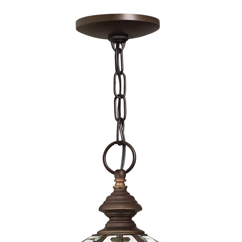 Augusta Bronze 3 -Bulb 27.5" H Mains only Outdoor Hanging Lantern